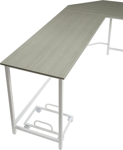 NicBex Kimberly-DW-00034-LWJ Home Office Desks, 66"x47"x30", Gray