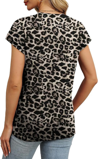 Alaroo Womens Summer Tops Short Sleeve Shirts Crew Neck Tshirt Cute Trendy Tunic Blouses (S-3XL)