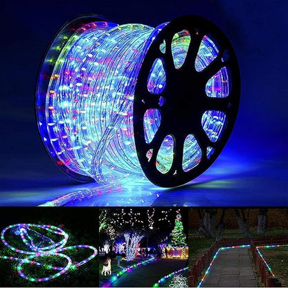150ft LED Rope Lights Outdoor, 1080 LED Connectable and Flexible Tube Lights with 8 Modes, Waterproof LED Rope Lighting for Garden, Patio, Bedroom, Party, Pool, Indoor Outdoor Decoration (Multicolor)