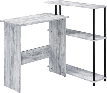 NicBex Kimberly-DW-00208-LWJ Home Office Desks, 39.5"x32.5"x34.5", Black + Grey