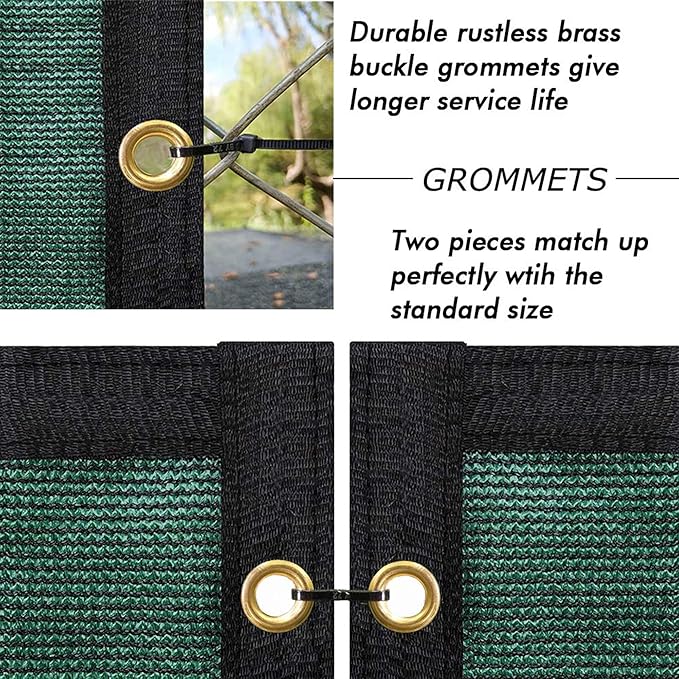 UPGRADE Privacy Fence Screen 5'x36' Dark Green Outdoor 90% Visibility Blockage 170 GSM Mesh Shade Cover Panels for Backyard,Balcony,Home Decoration with Zip Ties,Customized Avaliable