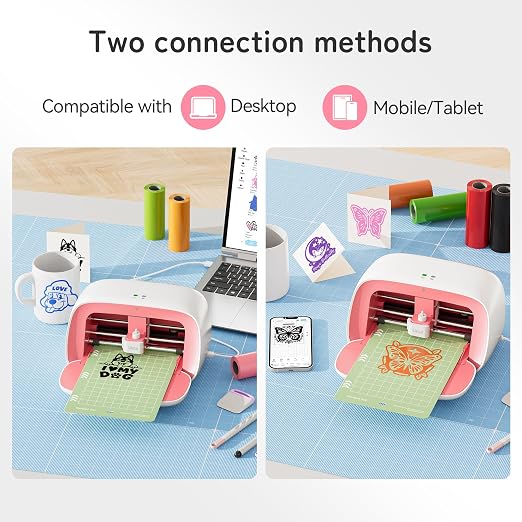 Likcut Portable Vinyl Cutter Machine for DIY Crafts, Compact Cutting Machine for Stickers