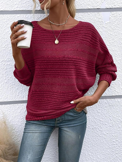 Womens Long Sleeve Shirts Crewneck Tunic Tops Pullover Sweaters Business Casual Blouses Fall Fashion 2026