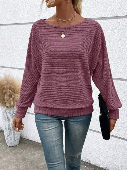 Womens Long Sleeve Shirts Crewneck Tunic Tops Pullover Sweaters Business Casual Blouses Fall Fashion 2026