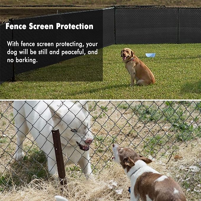 UPGRADE Privacy Fence Screen 3'x26' Black Outdoor 90% Visibility Blockage 170 GSM Mesh Shade Cover Panels for Backyard,Balcony,Home Decoration with Zip Ties,Customized Avaliable