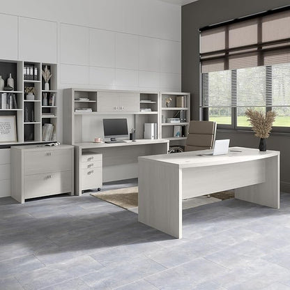 Bush Business Furniture Echo Computer Desk, 72W, Gray Sand