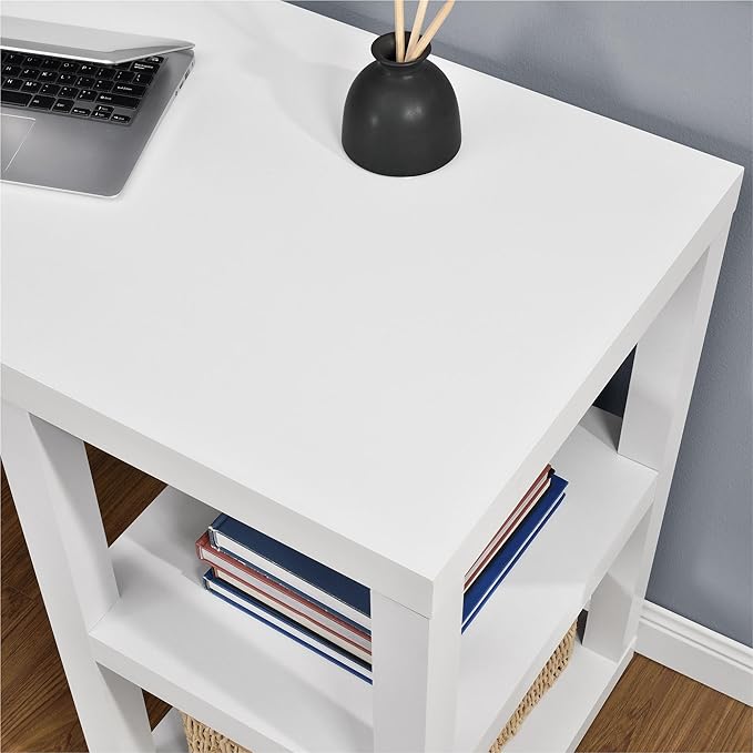 Ameriwood Home Parsons Deluxe Desk, White