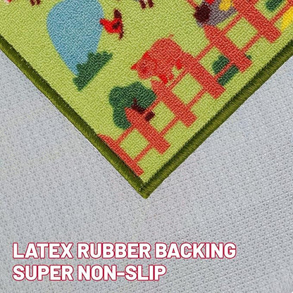 Kids Carpet Playmat Rug 59"x39.4", Car Rug for Kids Cars, Non-Slip Town City Road Map Kids Rug for Playroom Bedroom Boys, Kids Car Mat Road Rug, Track Rug Car Play Rug for Kids (59X39.4 INCH-Pink)