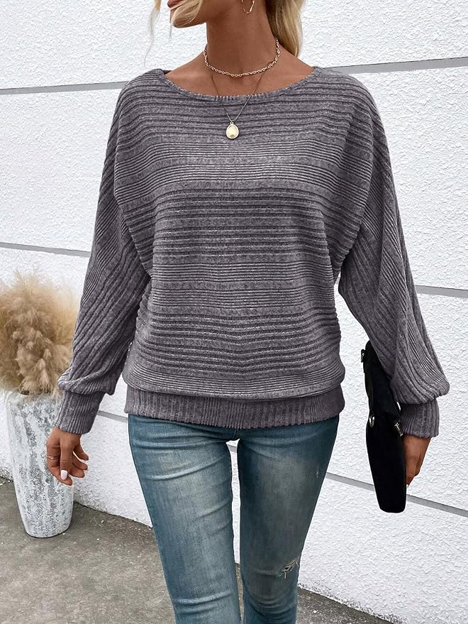 Womens Long Sleeve Shirts Crewneck Tunic Tops Pullover Sweaters Business Casual Blouses Fall Fashion 2026