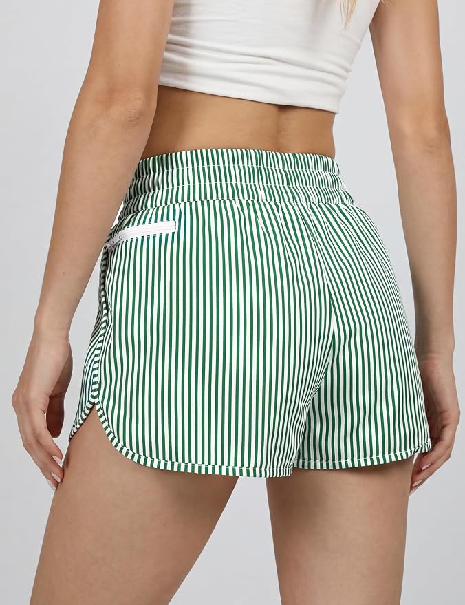 Blooming Jelly Women's Quick-Dry Running Shorts Workout Sport Layer Active Shorts with Pockets 1.75"