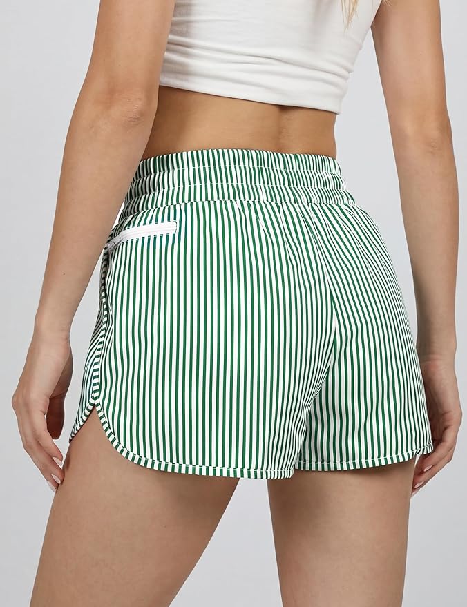Blooming Jelly Women's Quick-Dry Running Shorts Workout Sport Layer Active Shorts with Pockets 1.75"