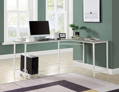 NicBex Kimberly-DW-00034-LWJ Home Office Desks, 66"x47"x30", Gray