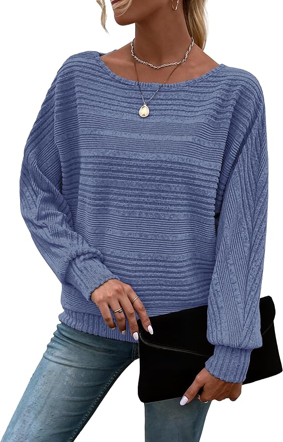 Womens Long Sleeve Shirts Crewneck Tunic Tops Pullover Sweaters Business Casual Blouses Fall Fashion 2026
