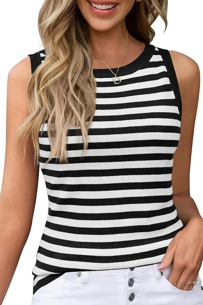Arach&Cloz Women's Wool Blend Sweaters Non See Through Summer Business Casual Tank 2026