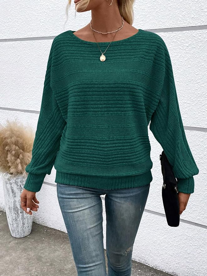 Womens Long Sleeve Shirts Crewneck Tunic Tops Pullover Sweaters Business Casual Blouses Fall Fashion 2026