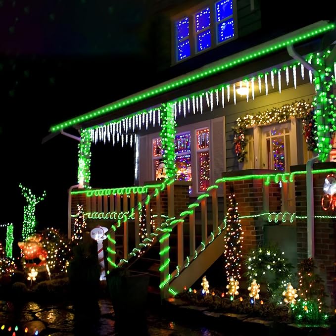 100ft LED Rope Lights Outdoor, 720 LED Connectable and Flexible Tube Lights with 8 Modes, Waterproof LED Rope Lighting for Garden, Patio, Pool, Bedroom, Party, Indoor Outdoor Christmas Decor (Green)