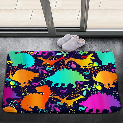 Cute Dinosaur Rug Dinosaur Area Rugs Cartoon Animal Patterns Carpets Dinosaur Bedroom Decor for Boys Kids Area Rug Dinosaur Rugs for Boys Bedroom Dinosaur Play Rug for Boys Bedroom,2'×3'