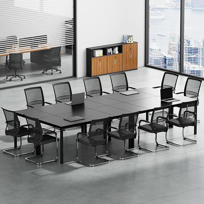 Need Large Computer Desk 70.8 x 31.5 inches Conference Table Large Office Desk Writing Table Workstation for Home Office,Black 10FJGSAC3-180BK-ND
