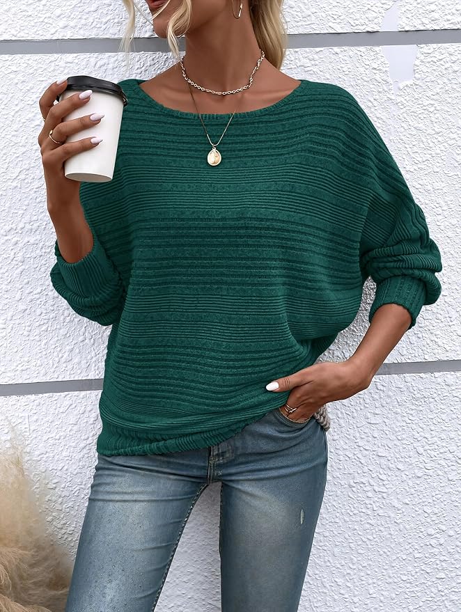 Womens Long Sleeve Shirts Crewneck Tunic Tops Pullover Sweaters Business Casual Blouses Fall Fashion 2026