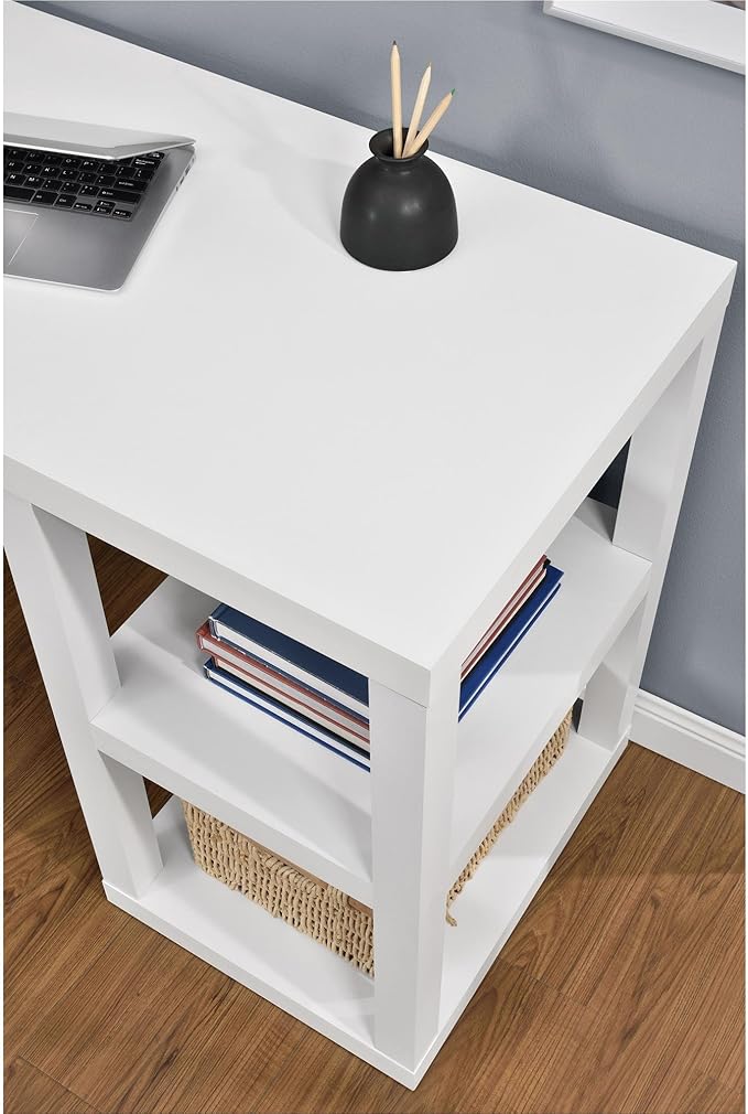 Ameriwood Home Parsons Deluxe Desk, White