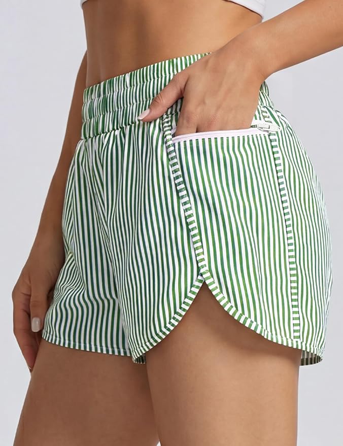 Blooming Jelly Women's Quick-Dry Running Shorts Workout Sport Layer Active Shorts with Pockets 1.75"