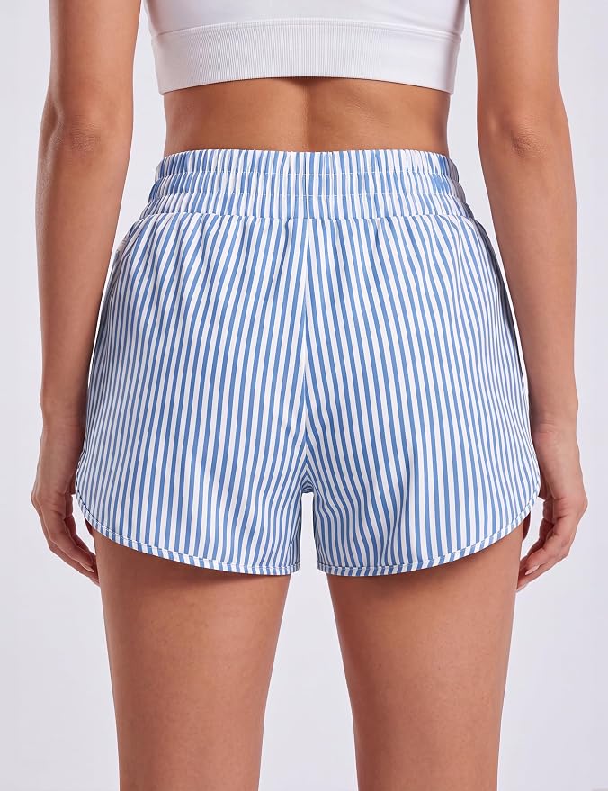 Blooming Jelly Women's Quick-Dry Running Shorts Workout Sport Layer Active Shorts with Pockets 1.75"