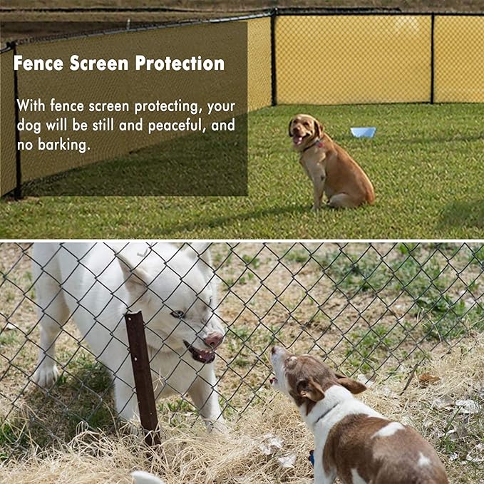 UPGRADE Privacy Fence Screen 4'x45' Sand Outdoor 90% Visibility Blockage 170 GSM Mesh Shade Cover Panels for Backyard,Balcony,Home Decoration with Zip Ties,Customized Avaliable