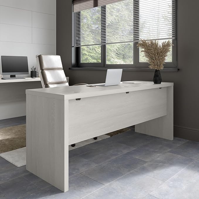 Bush Business Furniture Echo Computer Desk, 72W, Gray Sand