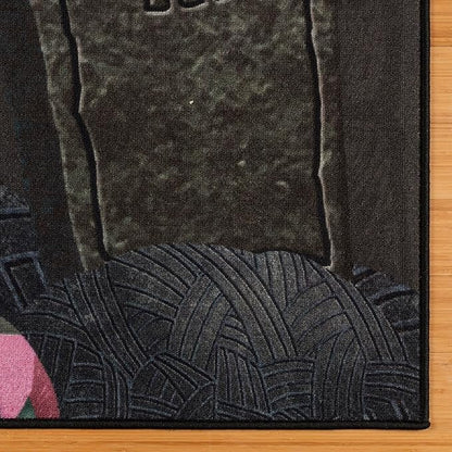 Gertmenian Disney Nightmare Before Christmas Jack & Sally Area Rug for Children & Teens | Kids Home Decor for Girls & Boys | 4x6 Large, Multi, 28600