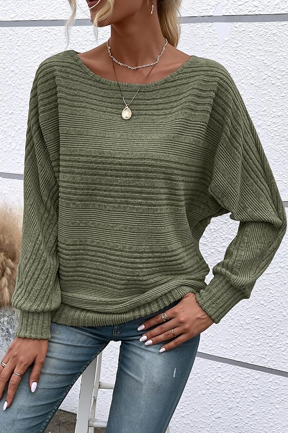 Womens Long Sleeve Shirts Crewneck Tunic Tops Pullover Sweaters Business Casual Blouses Fall Fashion 2026