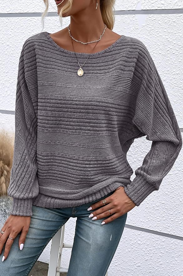 Womens Long Sleeve Shirts Crewneck Tunic Tops Pullover Sweaters Business Casual Blouses Fall Fashion 2026