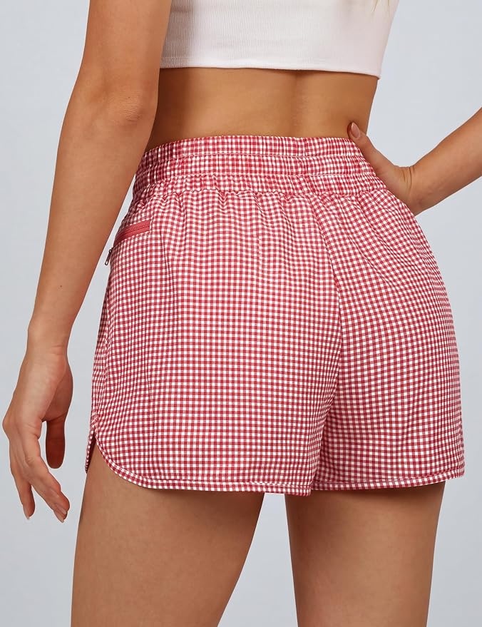 Blooming Jelly Women's Quick-Dry Running Shorts Workout Sport Layer Active Shorts with Pockets 1.75"