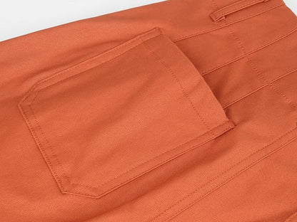 miduo Womens High Waisted Cropped Wide Leg Stretchy Straight Pants Trousers with Pockets