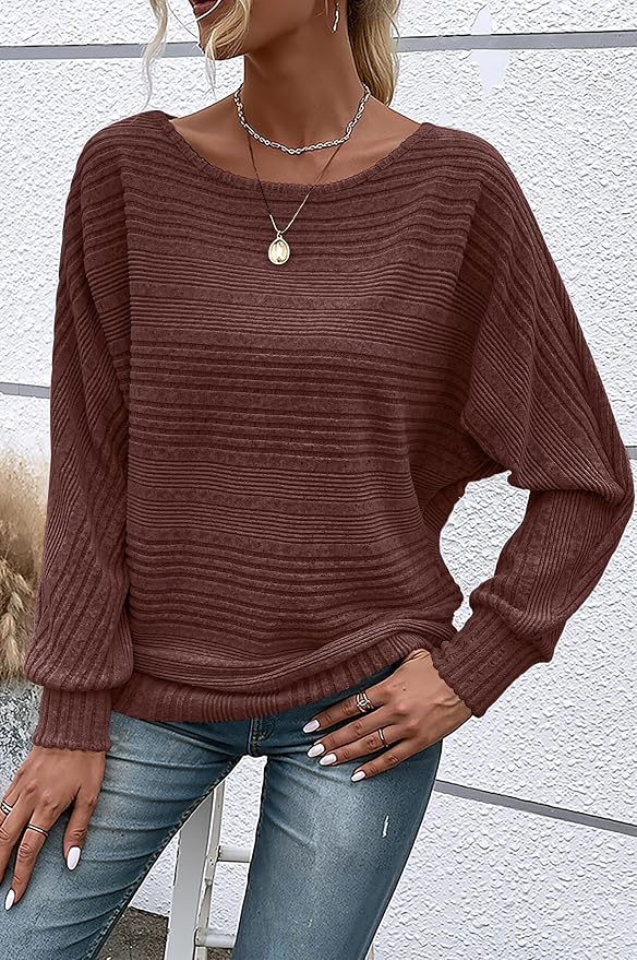 Womens Long Sleeve Shirts Crewneck Tunic Tops Pullover Sweaters Business Casual Blouses Fall Fashion 2026