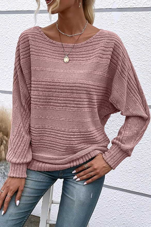 Womens Long Sleeve Shirts Crewneck Tunic Tops Pullover Sweaters Business Casual Blouses Fall Fashion 2026