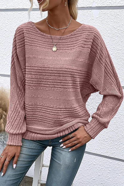 Womens Long Sleeve Shirts Crewneck Tunic Tops Pullover Sweaters Business Casual Blouses Fall Fashion 2026