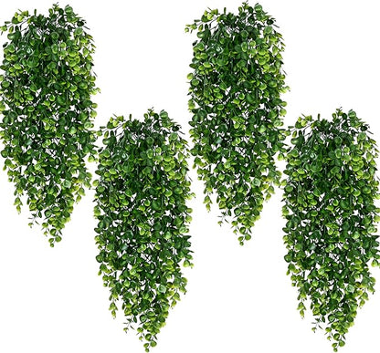 Waipfaru 8Pcs Fake Hanging Plants 2.7ft Fake Plants UV Resistant Fake Vines Artificial Decor for Indoor Outdoor Party Wall Porch Wedding Decoration