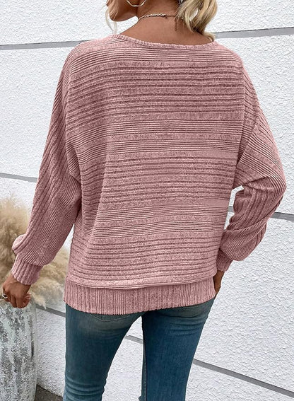 Womens Long Sleeve Shirts Crewneck Tunic Tops Pullover Sweaters Business Casual Blouses Fall Fashion 2026