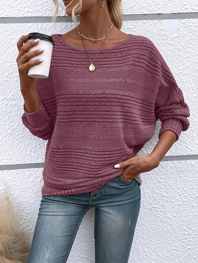 Womens Long Sleeve Shirts Crewneck Tunic Tops Pullover Sweaters Business Casual Blouses Fall Fashion 2026