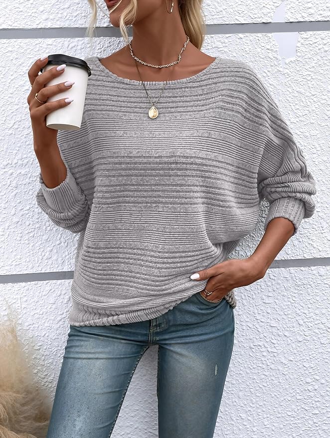 Womens Long Sleeve Shirts Crewneck Tunic Tops Pullover Sweaters Business Casual Blouses Fall Fashion 2026