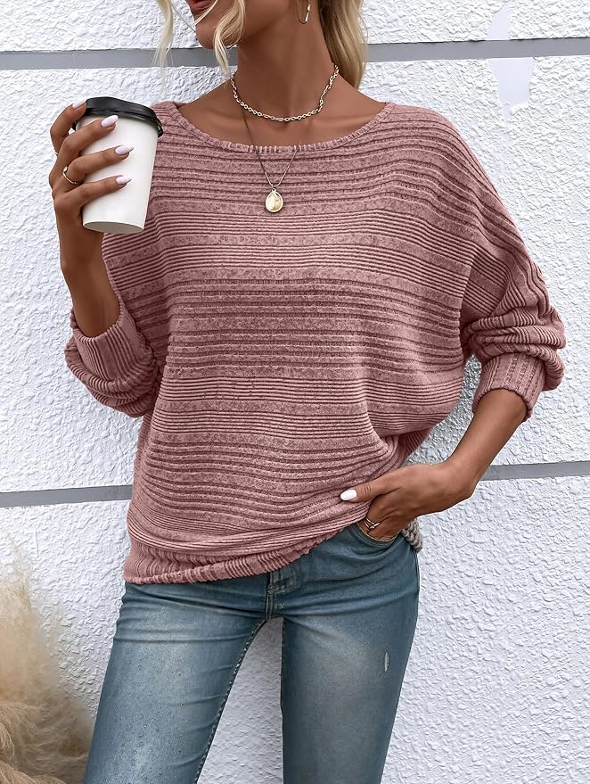 Womens Long Sleeve Shirts Crewneck Tunic Tops Pullover Sweaters Business Casual Blouses Fall Fashion 2026