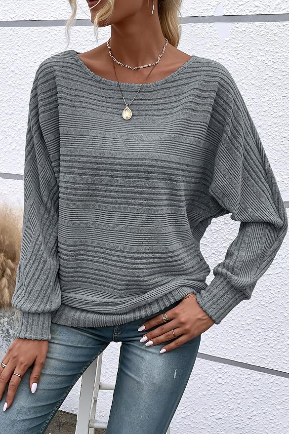 Womens Long Sleeve Shirts Crewneck Tunic Tops Pullover Sweaters Business Casual Blouses Fall Fashion 2026