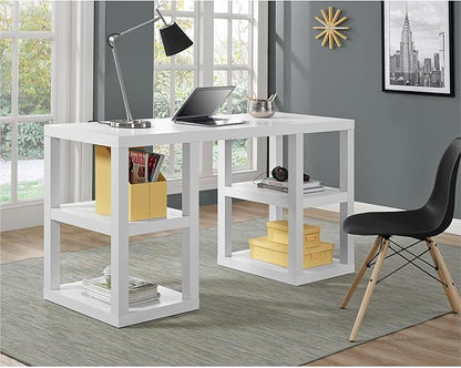 Ameriwood Home Parsons Deluxe Desk, White
