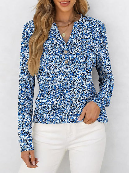 ANRABESS Women's Long Sleeve Shirts 2026 Spring Fashion Dressy Casual Tops Trendy Henley Blouses Cute Work Outfits Clothes