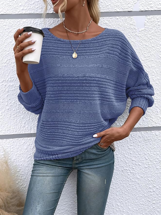 Womens Long Sleeve Shirts Crewneck Tunic Tops Pullover Sweaters Business Casual Blouses Fall Fashion 2026